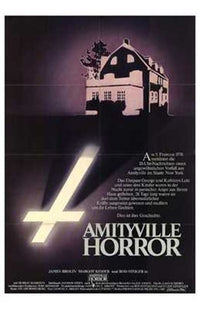 Amityville Horror Movie Poster Print featuring iconic horror imagery.