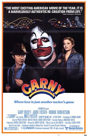 Carny Movie Poster Print showcasing carnival theme