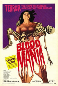 Blood Mania Movie Poster - Vintage Horror Art Print