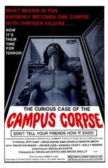 Curious Case of the Campus Corpse Movie Poster Print showcasing mystery and intrigue.
