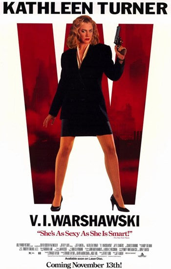 V I Warshawski Movie Poster Print showcasing vibrant film artwork.
