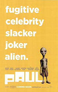 Paul Movie Poster featuring colorful sci-fi comedy artwork.