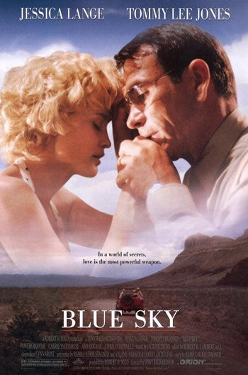 Blue Sky Movie Poster Print showcasing a serene blue sky.