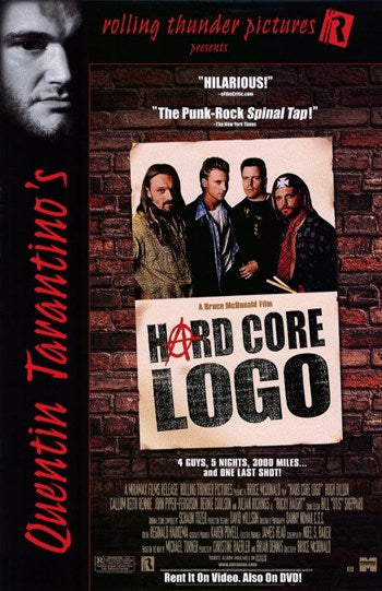Hard Core Logo Movie Poster Print showcasing rock culture and cinema.