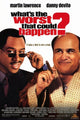 What's the Worst That Could Happen Movie Poster showcasing vibrant visuals and comedic theme.