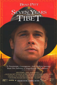 Seven Years in Tibet Movie Poster Print featuring stunning visuals.