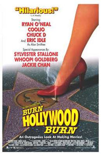 Burn Hollywood Burn movie poster featuring iconic film visuals.