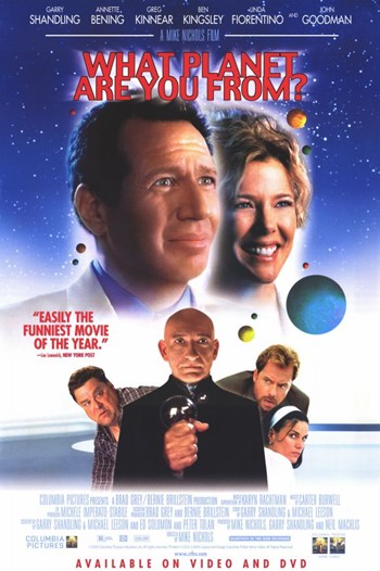 What Planet Are You From Movie Poster - vibrant artwork perfect for movie lovers
