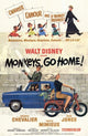 Monkeys Go Home Movie Poster featuring classic comedy artwork.