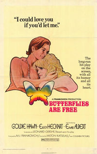Butterflies Are Free Movie Poster Print showcasing classic cinema artwork.