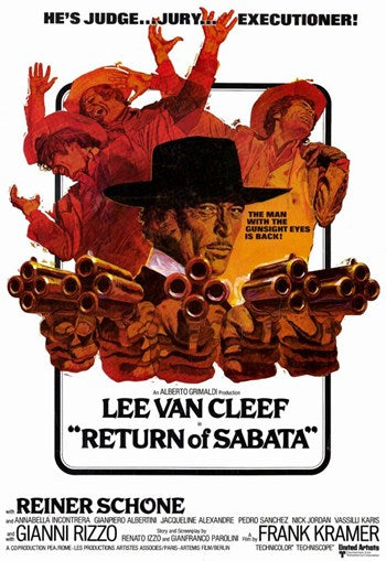 Return of Sabata Movie Poster Print featuring vibrant colors and dynamic imagery.
