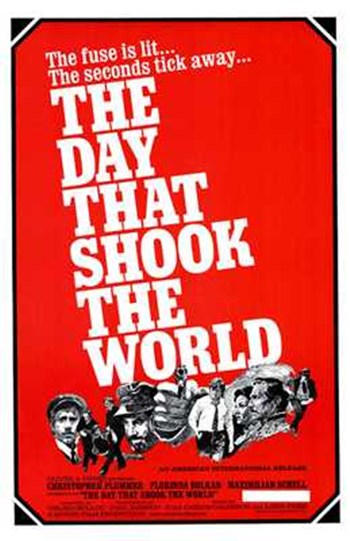 The Day That Shook the World movie poster print featuring vibrant imagery.