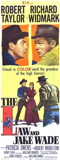 Law and Jake Wade Movie Poster Print featuring classic Western film art.
