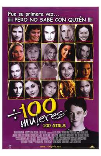100 Girls Movie Poster Print featuring captivating design.