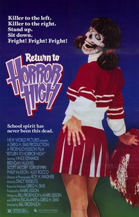 Return to Horror High Movie Poster featuring classic horror elements.