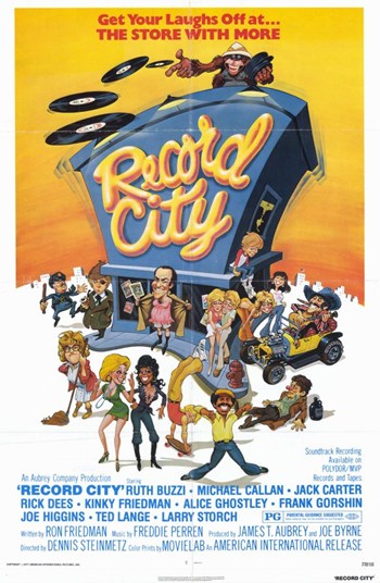 Record City Movie Poster Print showcasing vibrant film culture design.