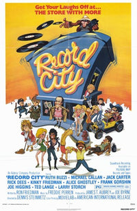 Record City Movie Poster Print showcasing vibrant film culture design.