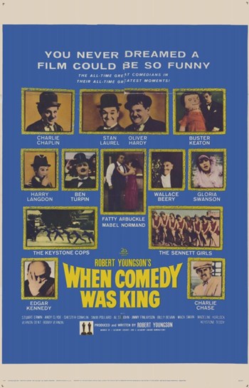 When Comedy Was King Movie Poster Print celebrating classic cinema.