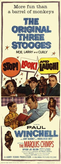 Stop Look and Laugh Movie Poster Print - Fun and Humorous Artwork
