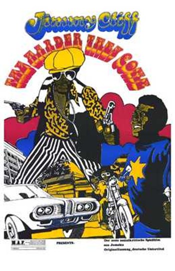 The Harder They Come Movie Poster Print showcasing vibrant colors and iconic film imagery.