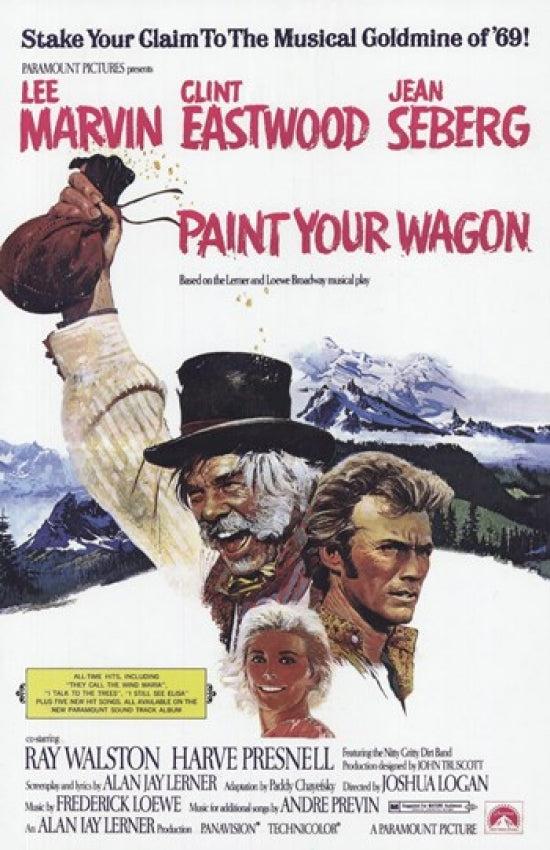 Paint Your Wagon Movie Poster Print showcasing classic film art.