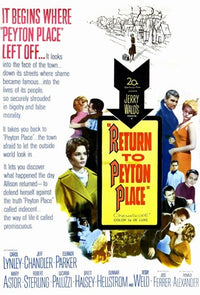 Return to Peyton Place Movie Poster Print featuring classic film artwork.