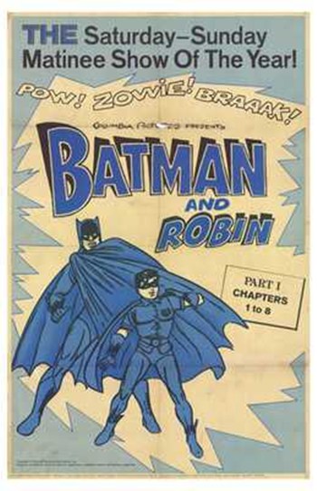 Batman and Robin Movie Poster featuring iconic superhero duo.