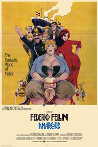 Amarcord Movie Poster Print showcasing classic film art.