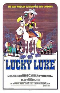 Lucky Luke Movie Poster Print showcasing a vibrant Western theme.
