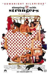 Sleeping with Strangers Movie Poster featuring vibrant colors and striking imagery.