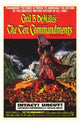 Ten Commandments Movie Poster featuring epic biblical imagery.