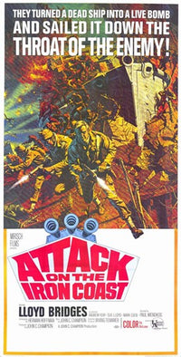 Attack on the Iron Coast Movie Poster Print showcasing classic cinema.