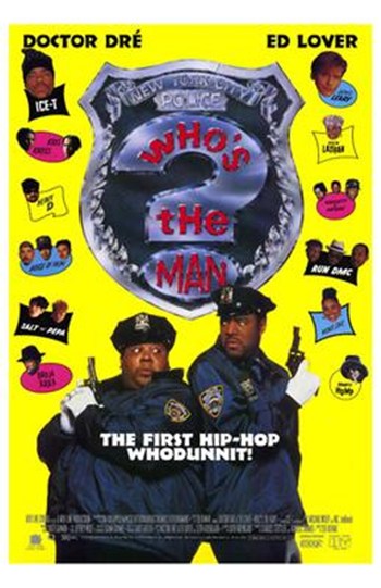 Who's the Man Movie Poster Print showcasing vibrant colors and iconic imagery.