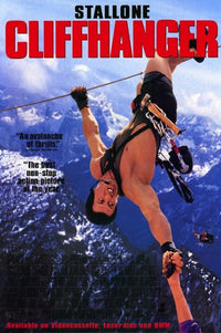 Cliffhanger Movie Poster Print showcasing an adventure classic.