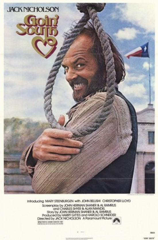 Goin' South Movie Poster Print showcasing vibrant colors and classic film humor.
