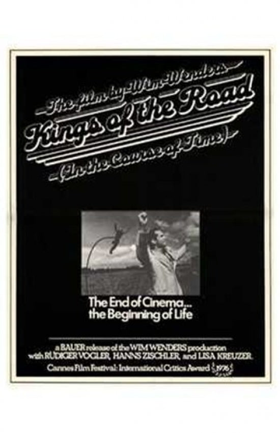 Kings of the Road Movie Poster Print showcasing vibrant colors and iconic imagery.