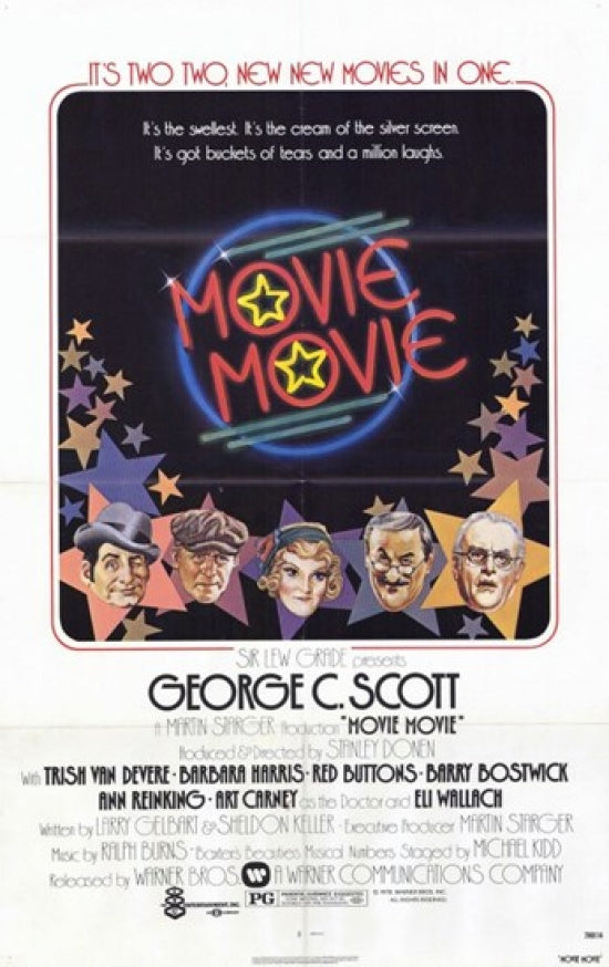 Movie Movie Movie Poster Print featuring vibrant colors and cinematic imagery.