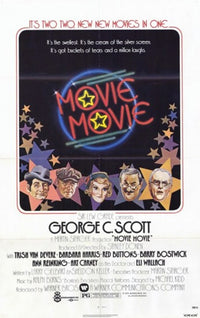 Movie Movie Movie Poster Print featuring vibrant colors and cinematic imagery.