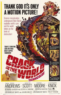 Crack in the World Movie Poster Print featuring dramatic imagery.