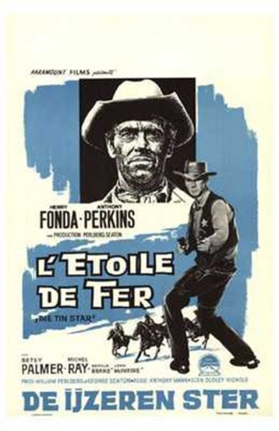 The Tin Star Movie Poster featuring classic Western film art