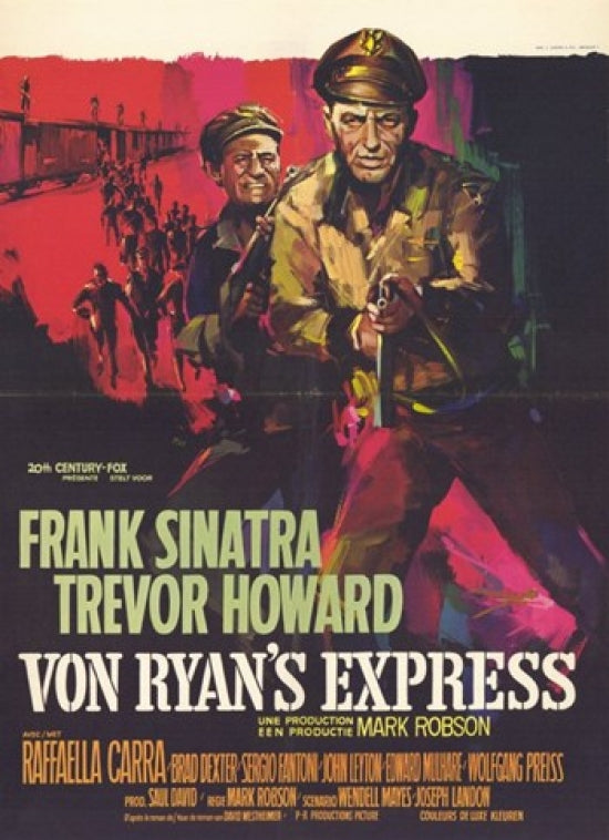 Von Ryan's Express Movie Poster Print showcasing classic film art.