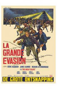 The Great Escape Movie Poster Print featuring classic film imagery.