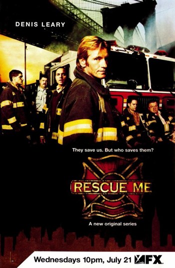 Rescue Me Movie Poster Print featuring dramatic imagery from the show.