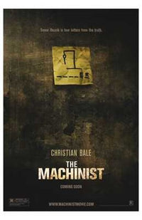 The Machinist Movie Poster Print - Psychological Thriller Art