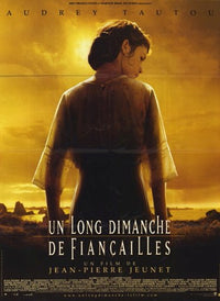 A Very Long Engagement Movie Poster featuring vibrant imagery and emotional appeal.