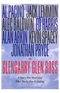 Glengarry Glen Ross Movie Poster Print featuring iconic film imagery.