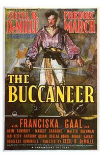 The Buccaneer Movie Poster Print featuring classic movie art.