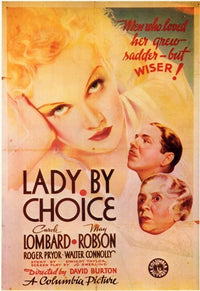 Lady By Choice Movie Poster Print showcasing classic film imagery.