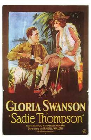 Sadie Thompson Movie Poster Print featuring classic cinema imagery.