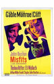 The Misfits Movie Poster Print showcasing iconic cinematic art.